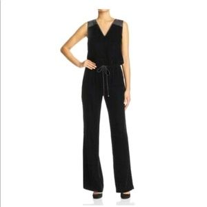 NWT Lauren Ralph Lauren Black Velvet Jumpsuit - 10